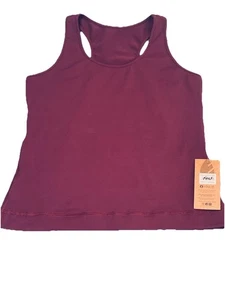 Top smanicato donna Dona Jo taglia 2 prugna sportivo outdoor allenamento sottaceto palla palestra - Foto 1 di 6