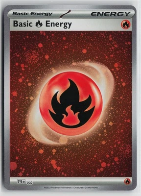 Pokemon Basic Fire Energy (Cosmos Holo) 002 SV01: Scarlet & Violet Base Set Holo - Image 1 of 2