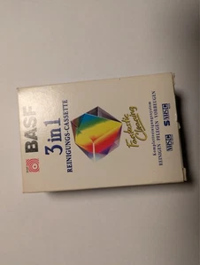 BASF 3 in 1  VHSC VHS-C Cleaning Reinigungskassette Cassette Tape gebraucht - Bild 1 von 3
