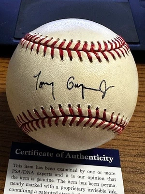 TONY GWYNN JR. SIGNED AUTOGRAPHED ONL BASEBALL!  Brewers, Padres, Dodgers!  PSA! - Image 1 of 2