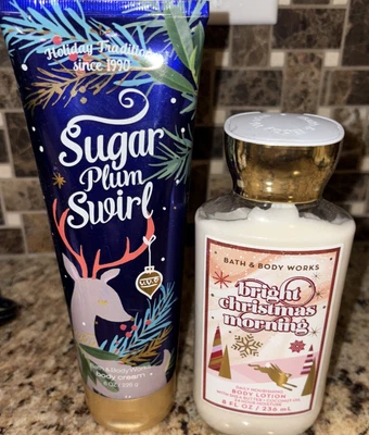 Bath  Body Work  Bright Christmas Morning+  Sugar Plum Swirl body lotion cream - Image 1 of 4