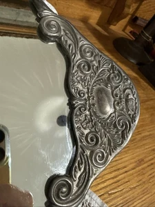 VTG Godinger Silver Plate Co Mirror Vanity Perfume Tray Victorian Romantic 15x9” - Picture 1 of 9