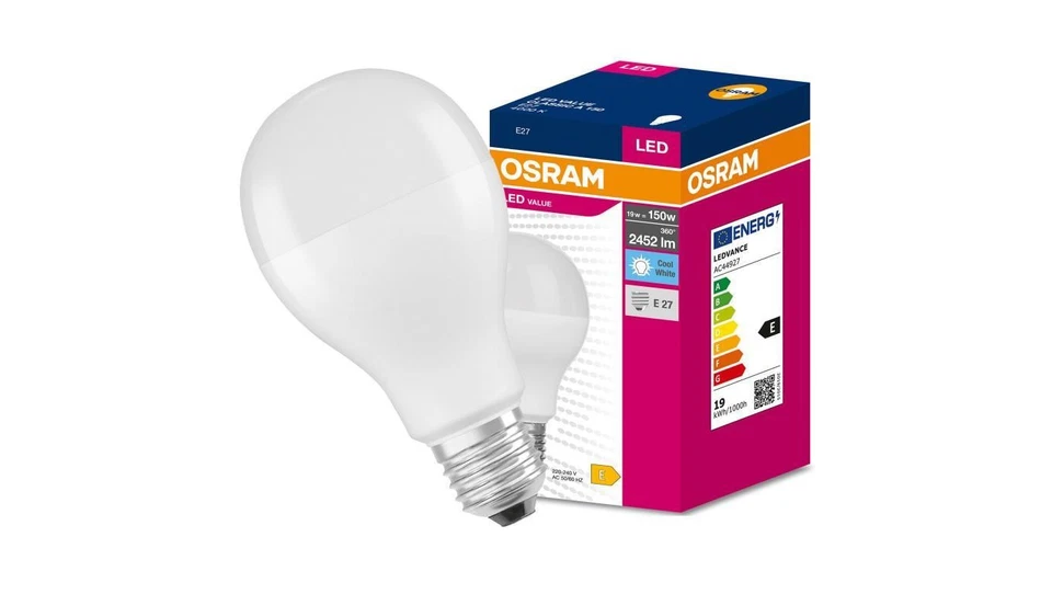 4058075634251 Żarówka LED OSRAM bańka E27 19W LED Naturalna 4000k OSRAM - Bild 1 von 1