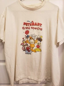 Vtg Garfield PetSmart Grand Opening Promo T-Shirt XL Vintage - Picture 1 of 3