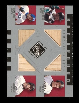 UD Diamond Connection 2002: reliquia de murciélago Todd Helton/Brian Giles casi nuevo-como nuevo o mejor Foto 1 de 2