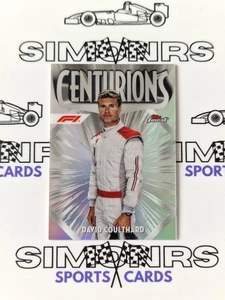 2024 Topps Finest F1 David Coulthard Centurions Refractor SP Case Hit #CEN-21 - Picture 1 of 2