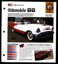 Oldsmobile 88 (USA 1954-1956) Spec Sheet 1998 HOT CARS Hot Rods Street #8.7