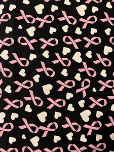 FAT QUARTERS Breast Cancer Awareness 18"x 21" 100 % cotton - Picture 1 of 7