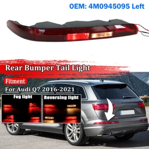 LH Rear Bumper Reflector Brake Reverse Tail Light w/ Bulb For Audi Audi Q7 16-21 - Picture 1 of 12