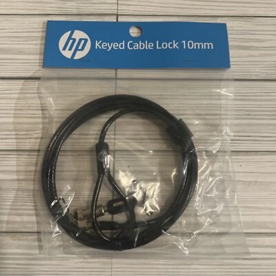 HP Keyed Cable Lock 10mm T1A62AA (NEW) - Image 1 of 4