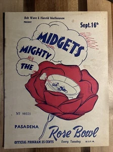 1947 Rose Bowl Speedway Midget Auto Race Program, Pasadena CA - Picture 1 of 10
