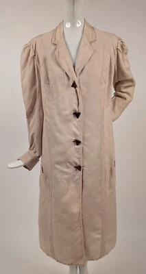 HERMOSO ABRIGO EDUARDIANO SHANTUNG CON BOTONES TRIANGULARES Foto 1 de 4