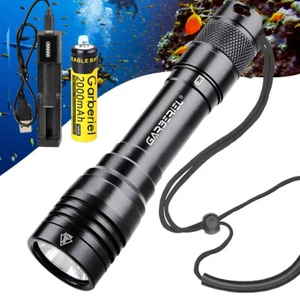 Professional 328ft Underwater LED Diving Flashlight Waterproof Scuba Torch Lamp - Picture 1 of 13