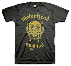 MOTORHEAD cd lgo GOLD ENGLAND Official SHIRT XL New overkill inferno 1916 fist - Picture 1 of 2