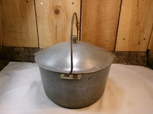 Vintage National Aluminium Ware Eau Claire, WIS extra schwerer Guss Suppentopf mit Deckel - Bild 1 von 11
