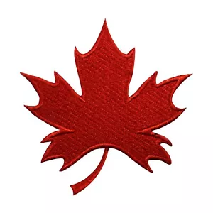 Maple Leaf patch Red, Canada flag patch Embroidered Iron on Sew on patch Badge - Picture 1 of 1