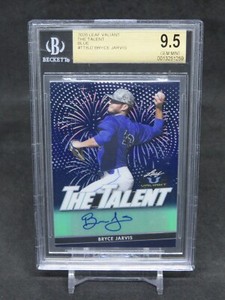 2020 LEAF VALIANT BRYCE JARVIS THE TALENT BLUE AUTO /50 BGS 9.5 DIAMONDBACKS BS9