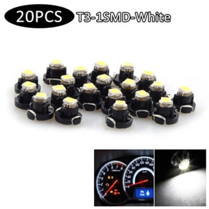 White LED T3 Neo Wedge 1210SMD LED Dash Climate Gauge Light Bulb Lamp 20PCS - Picture 1 of 7