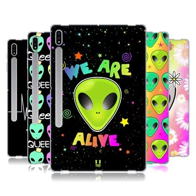HEAD CASE DESIGNS ALIEN EMOJI SOFT GEL CASE FOR SAMSUNG TABLETS 1 - Image 1 of 4
