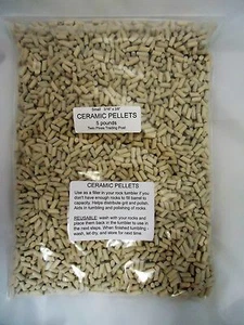 Ceramic Tumbling Media Rock Tumbler Lapidary Filler - Small 3/16" x 3/8"- 5Lb - Picture 1 of 2