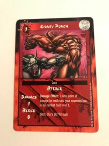 NIERENSCHLAG: RAGE LOFR 1998 CCG Kampfkarte, weißer Wolf Werwolf TCG, NM - Bild 1 von 4