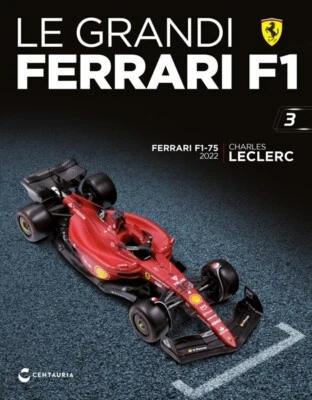 *OVP* RARE Ferrari F1-75 2022 Charles Leclerc Die Cast model 1/24 with booklet - Immagine 1 di 4
