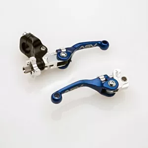 ASV F4 Quad ATV Lever Set Blue Short Yamaha Raptor 700 / R 2007-2024 - Picture 1 of 3
