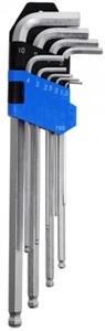 BGS Winkelschlüssel Satz Innen 6 Kant extra lang 1,5-10 mm 9 teilig 790 - Picture 1 of 3