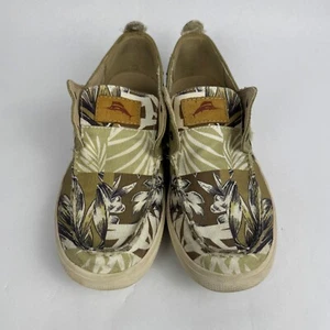 Tommy Bahama Men’s Boat Shoe Size 7 Calderon Hawaiian Beach Vacation Canvas Read - Picture 1 of 15