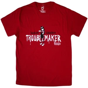 ** Emily the Strange Worlds Greatest Troublemaker Official Licensed T-Shirt ** - Picture 1 of 3