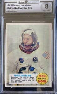 1969 O-pee-chee Man on the Moon #70 Suited for the Job Ed Aldrin GAI NM-MT 8