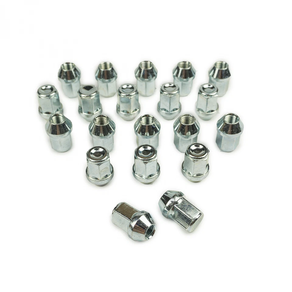 20 dadi ruota M12x1,25 34 mm fascia conica 60° SW19 zincati chiusi - Immagine 1 di 1