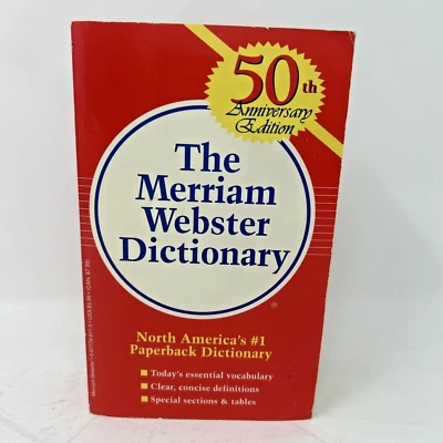 50th Anniversary Edition The Merriam Webster Dictionary 1997 Paperback Reference - Image 1 of 4