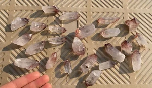 23pcs 35~55mm Natural hematite QUARTZ strawberry Crystal -rare polished Specimen - Picture 1 of 4