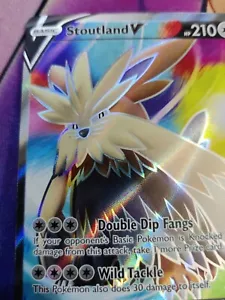 Neuwertig! Stoutland V Schwert & Schild Kampfstile 157/163 Holo Full Art Ultra Rare - Bild 1 von 3