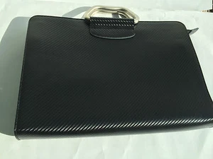 Pinetti Bag Uno with zip and belt look Carbon Black - Picture 1 of 4
