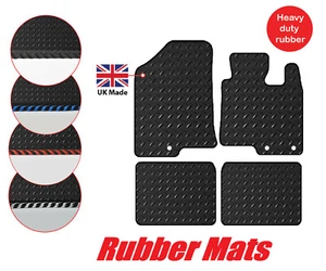 Hyundai i40 2012 Onwards Tailored Car 3mm Rubber Mats & Edgings 4pcs & clips - Picture 1 of 8
