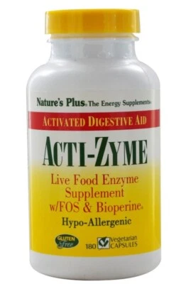 Acti-Zyme (180 Vegetarian Capsules) - Nature's Plus € 463,93 /  kg - Immagine 1 di 2