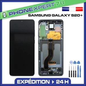 ECRAN COMPATIBLE VITRE SUR CHASSIS POUR SAMSUNG GALAXY S20 PLUS NOIR G985F G986B - Photo 1 sur 1