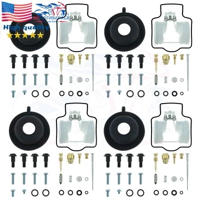 4X For Kawasaki ZX1100 C ZX11 ZX1200C ZZR1200 Carb Repair Kit Rebuild Set-US - Image 1 of 4