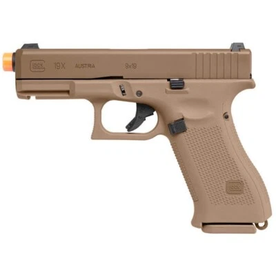 Pistola de Airsoft Umarex Glock G19X GBB Coyote verde tostado retroceso de gas 6 mm 2276328 Foto 1 de 4