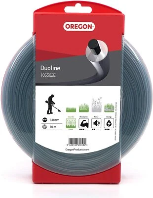 OREGON DUOLINE nylon strimmer cutting line 3mm x 60m 106502 Duoline trimmer line - Image 1 of 4