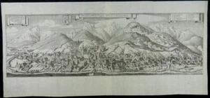 EISENERZ STEIERMARK GROßE KUPFERSTICH PANORAMA ANSICHT MERIAN 1650 L65  - Picture 1 of 3