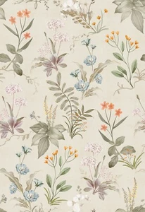 Wallpaper Light Yellow Crush Flower Peelable Wall Sticker Room Decor 17.3X118" Y - Picture 1 of 8