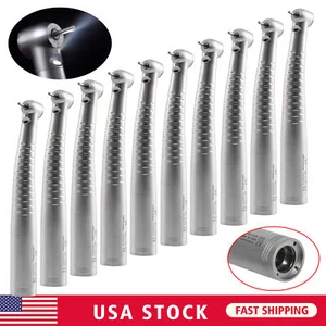 10 x Dental Fiber Optic LED Handpiece High Speed Fit 4/6Hole Coupler - Picture 1 of 10