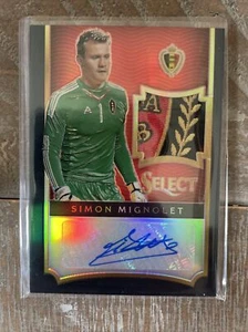 2015-16 Select Soccer Simon Mignolet 1/1 Black Jersey Autograph Belgium - Picture 1 of 2