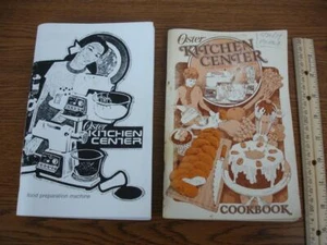 2 Vintage Oster 900 Küchencenter Lebensmittelzubereitungsmaschine Handbücher Kochbücher - Bild 1 von 7