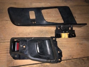 Door handle passenger side RH  interior WITH BEZEL  1990-94 Mitsubishi Eclipse - Picture 1 of 5