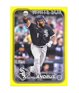 2024 Topps Series 2 YELLOW PARALLEL Elvis Andrus #475 - Chicago White Sox - Bild 1 von 2