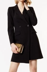 KAREN MILLEN abito smoking nero asimmetrico donna TAGLIA UK 10 EU 38 REF CL2 - Foto 1 di 11